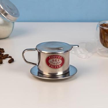 Imagem de Cafeteira Vietnamita em Inox Fast Coffee – Filtro Tradicional Individual para Café Passado Direto na Xícara