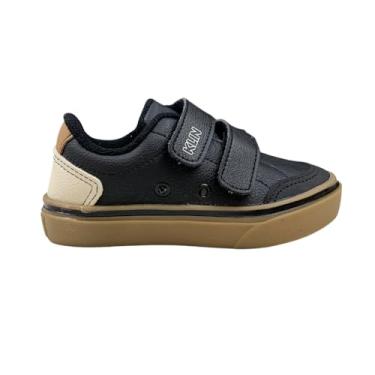 Imagem de Tênis Infantil Menino Klin Freestyle Baby Preto Cor:Preto;Tamanho:23