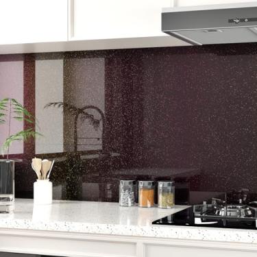 Imagem de Yullpaper Papel de Contato Roxo Brilhante Bancada Papel de Parede Roxo Brilhante Autoadesivo Brilhante Verde Iridescente Papel de Contato para Armários Parede Glitter Papel de Parede Removível 15,7 ×