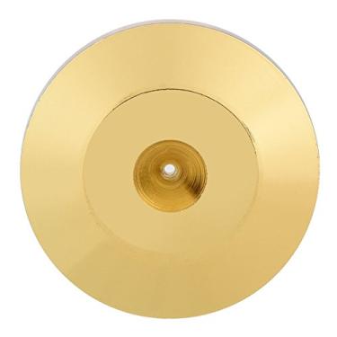 Imagem de Luqeeg Os Picos de Isolamento de Alto-falante de Cobre Banhado a Ouro Melhoram a Qualidade do Som 4 Peças 28x25mm, Kit de Almofadas de Base de Alto-falante para Sistemas de áudio Domésticos