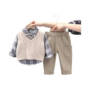 Imagem de Conjunto Casual Para Meninos Bebês De Primavera E Outono Com Camisa De