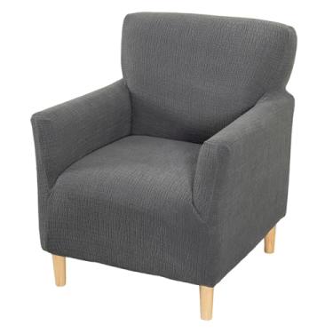 Imagem de Eco-Ancheng Capas de cadeira de banquete para poltrona, 1 peça, elástico, para cadeira, com braços, antiderrapante, protetor de móveis para crianças, animais de estimação, decoração de sala de estar