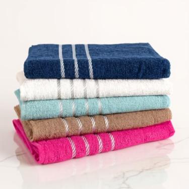 Imagem de Kit 04 Toalha de Banho 100% Algodão com Alta Absorção 70x130cm Gramatura 330 (Sortido)