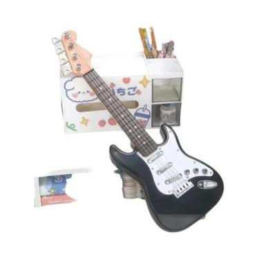Imagem de Guitarra Elétrica Infantil De Brinquedo Com Cordas Retráteis, Instrume