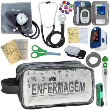 Imagem de Kit De Enfermagem Completo Medidor Glicose Aparelho Pressao - PREMIUM,