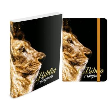 Imagem de Kit Bíblia Leão Ouro - Moleskine + Bíblia Brochura NVI - BOOK7