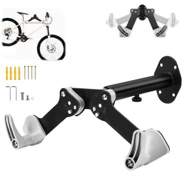 Imagem de Suporte Horizontal de Parede Bicicleta com Regulagem, Suporte Bike Parede, Rack de Armazenamento de Bicicleta, Suporte de Parede para Bicicletas, Suporte de Bike com Apoio e Fixação Segura