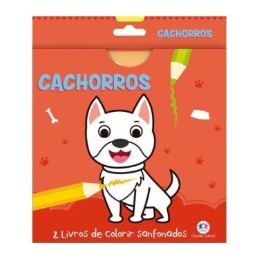 Imagem de Cachorros - 2 Livros De Colorir Sanfonados