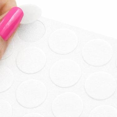 Imagem de 500 Unidades de Adesivo Tapa Furo em PVC Branco 13 mm – Kit com 10 Folhas Autoadesivas para Móveis, Armários e MDF