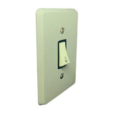 Imagem de Pulsador Pial Minuteria 2a Cor Cinza 250v C/ Placa