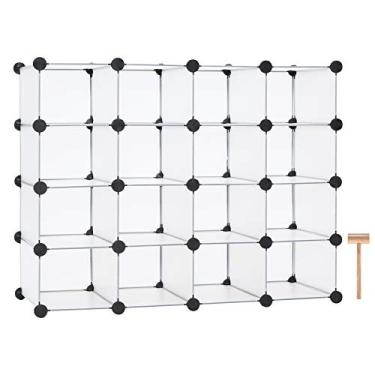 Imagem de C&AHOME suporte de sapatos de 5 níveis, 15 pares organizador de armazenamento de sapatos, Translucent White