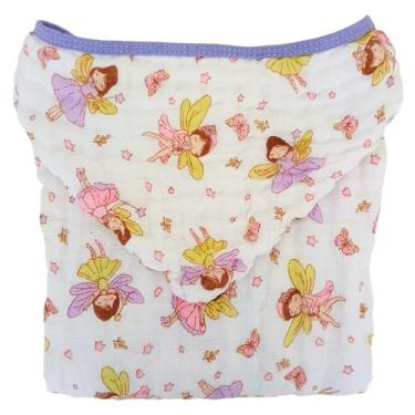 Imagem de Toalhão Banho Infantil Criança Grande Toalhão Banhão Fralda Soft c/Capuz Enxoval 100% Algodão (Fadinha)