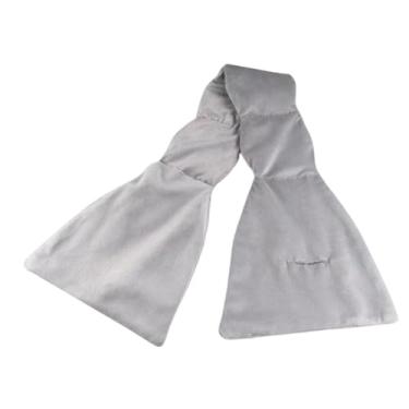 Imagem de FashionCha Máscara de dormir com peso, confortável, respirável e macia, ideal para dormir durante voos longos, cochilos, viagens e meditação, Cinza