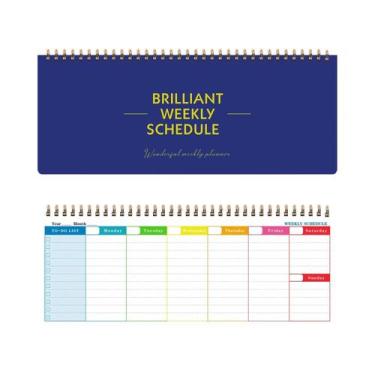 Imagem de Caderno De Planejamento Semanal De 60 Folhas Para Negócios E Estudos, 