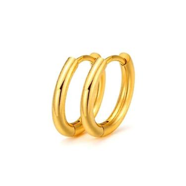 Imagem de Brincos de argola minimalistas banhados a prata para mulheres, festas noturnas diárias, brincos leves, joias de presente para ela, 2inch, Titânio, Sem pedra preciosa