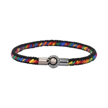 Imagem de Pulseira Étnica Artesanal De Corda Para Homens E Mulheres, Trançada Co