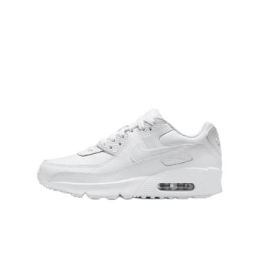 Imagem de Nike Tênis infantil Air Max 90 (HF6358-102, branco/prata metálico), Branco/prata metálico/branco/branco, 20