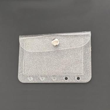 Imagem de 3 peças de compartimentos de cartão de dupla face para fichário A8 bolsos organizador carteira para agenda mini bolsa de álbum