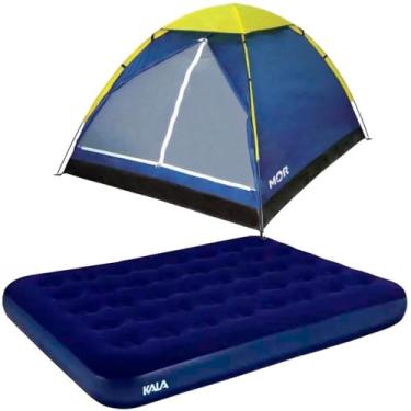 Imagem de Barraca Camping Iglu 4 Pessoas com Colchão Inflável Casal