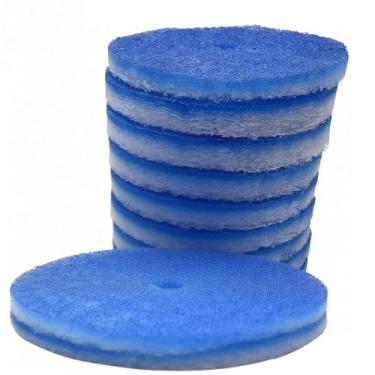 Imagem de Pacote com 10 filtros de ar condicionado RV - filtro CA de duto de ar redondo RV 13,3 cm MERV 8 de substituição para ventilação CA (pacote com 12 com orifício central)