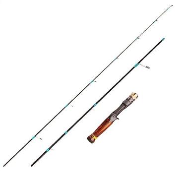 Imagem de Vara de pesca, vara de pesca ultraleve, fibra de carbono, giratória/fundição, 3 seções, vara de pesca rápida, lagoa de reservatório de rio, vara de pesca portátil