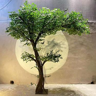 Imagem de Árvores artificiais verdes de banani, árvore falsa, simulação, árvore de banana, plantas artificiais grandes para sala de estar, casamento, hotel, shopping center, decoração 2,5 x 2,3 m (verde 2,5 x