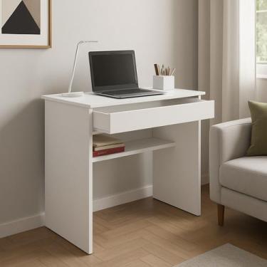 Imagem de Escrivaninha 70 Cm Largura Com 1 Gaveta Quarto Escritório Home Office 