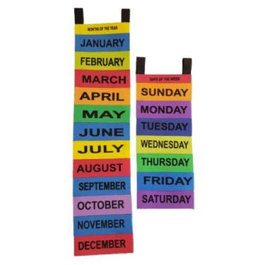 Imagem de Decoração Sala De Aula Dias Da Semana/Meses Do Ano Em Inglês - Criativ