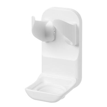 Imagem de Aparador de barba suporte de parede elétrico aparador de barba suporte rack de armazenamento banheiro aparador de barba suporte para homens material abs 5x5.9x10cm