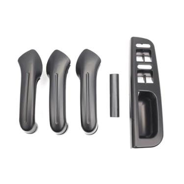 Imagem de 5 PCS preto interior do carro puxador da porta puxar kits de substituição Compatível com VW Bora/Golf 4 MK4 / Jetta 1999 2000 2001 2002 2003 2004 3B2867171E RHD