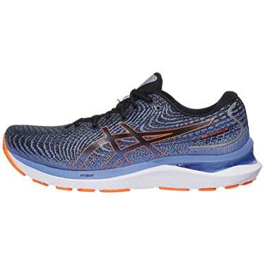 Imagem de ASICS Tênis de corrida masculino Gel-Cumulus 24, Preto/laranja choque, 10