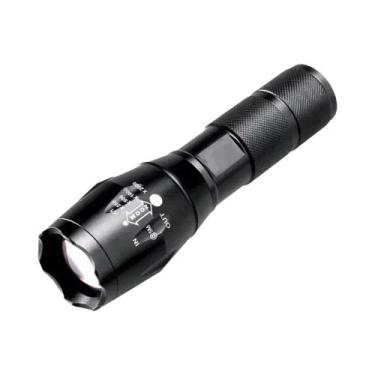 Imagem de Lanterna LED Recarregável Ultra Brilhante Tipo-C Com Zoom T6, Tocha Tá