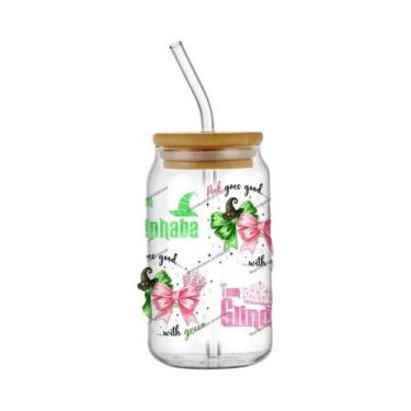 Imagem de Adesivos 3D UV DTF Wicked Elphaba 16oz Para Copos, Canecas E Garrafas 