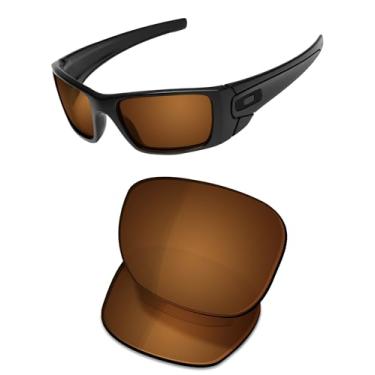 Imagem de OSharp Lentes de reposição para óculos de sol Oakley Fuel Cell OO9096-60 mm - HD Polarized, proteção UV e ajuste perfeito - Marrom bronze