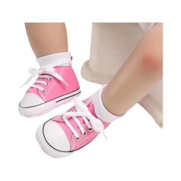 Imagem de Tênis Clássico Unissex Para Bebês Em Lona, Solas Macias Antiderrapante