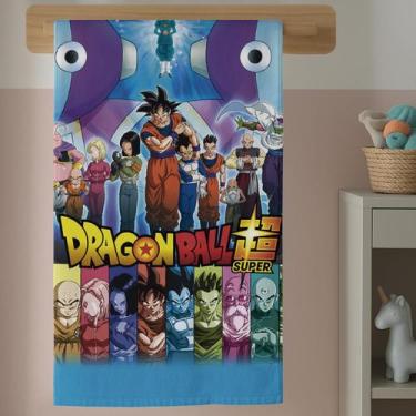 Imagem de Toalha Estampa Ball Dragão Anime Menino Banho Praia Infantil Com Cores