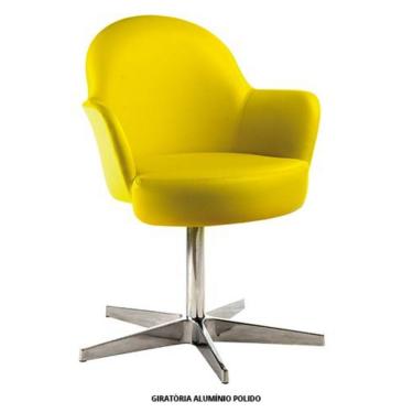 Imagem de Poltrona Recepção De Escritório Recepção Komorory Amarelo