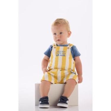 Imagem de Conjunto Bebê com Body e Jardineira Três e Já-Masculino