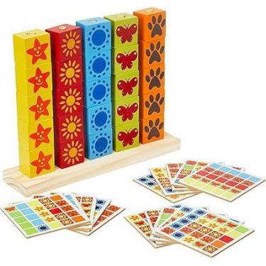 Imagem de CUBOS SERIADOS EC ST - Jogo Educativo com 25 Cubos Coloridos - CARIMBR