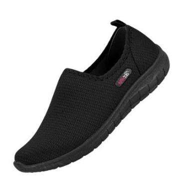 Imagem de Tênis Fofo Feminino Activitta Lycra Preto Calce Fácil-Feminino