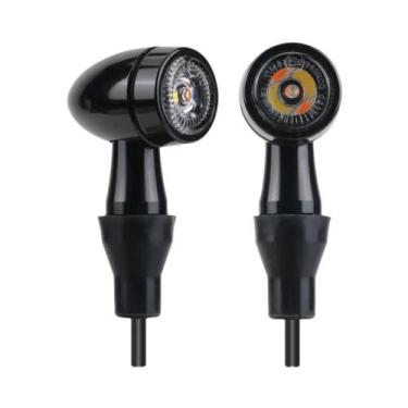 Imagem de Luz Indicadora De Sinal De Direção LED Retro Para Motocicleta 8mm Para