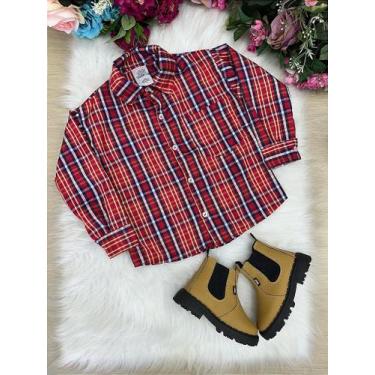 Imagem de Camisa Xadrez Junina Moises Vermelho - Estilo Caipira para Festas Juni
