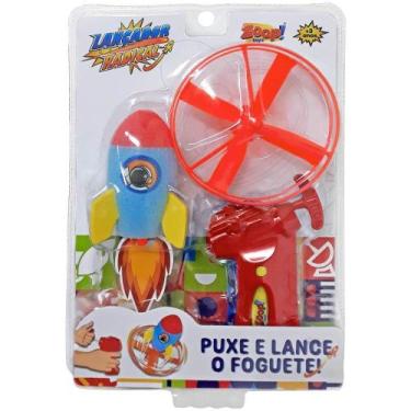 Imagem de Lancador manual de disco com foguete zoop - Zoop Toys, Vermelho, UN