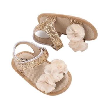 Imagem de Sandálias De Verão Para Bebês Meninas Com Sola Macia, Sapatos Planos P