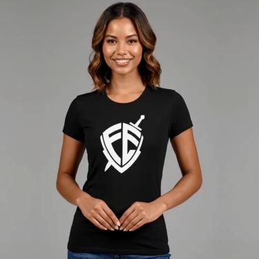 Imagem de Baby Look Feminina Escudo Fé André Valadão