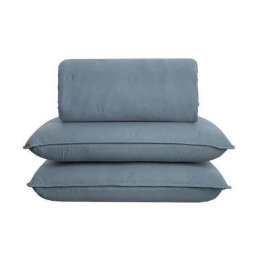 Imagem de Jogo de Colcha Home Style Diana, AZUL, 3  Peças