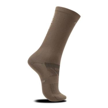 Imagem de Meia Esportiva Olympikus Cano Médio Unissex para Corrida, 33/38, Marro