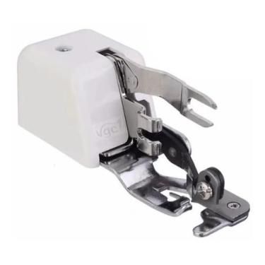Imagem de Calcador Com Faca Para Costura Overloc Máquina Doméstica - UNIVERSAL