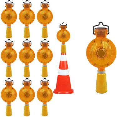 Imagem de Sinalizador Viario Solar Kit 11 Uni Sinalizaçao Rua Rodovia Estrada Ob