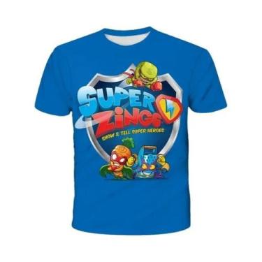 Imagem de Camiseta Infantil De Manga Curta, Super Zings, Anime, Jogo, Streetwear